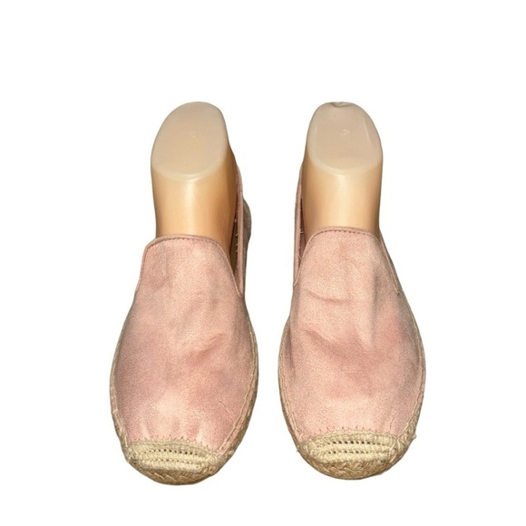 GAP Women's Size 8 Faux Suede Slip on Espadrille Loafer Dusty Rose - Picture 3 of 9